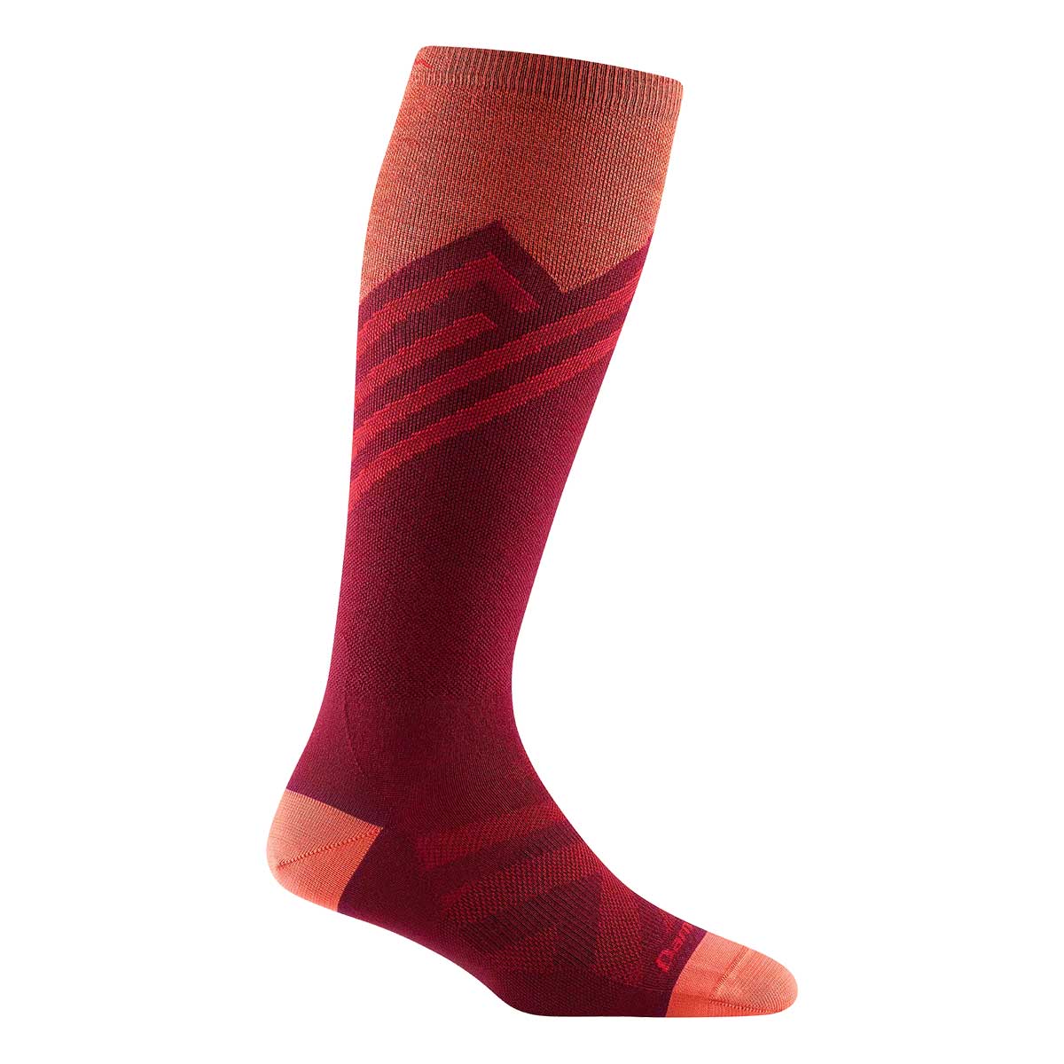 Darn Tough Peaks RFL OTC UltraLightweight Sock Women's in Burgundy